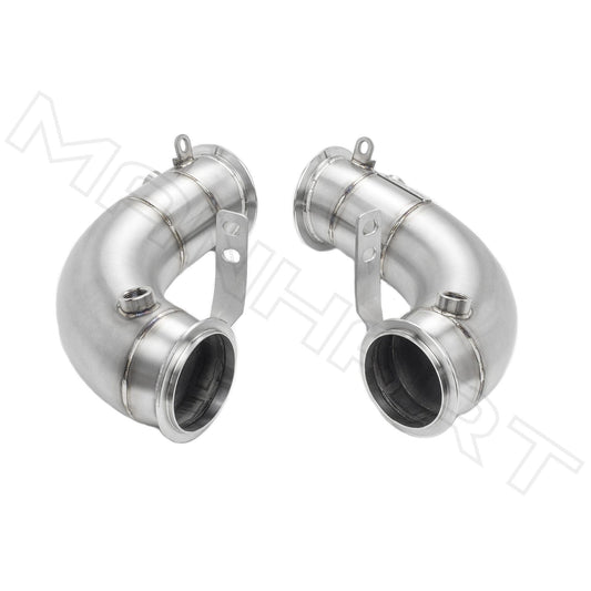 MANHART MH5F9011100_M8 DOWNPIPES RACE FOR BMW F9X M8 (COMPETITION) CAT-REPLACEMENT (PART 1 OF 2)