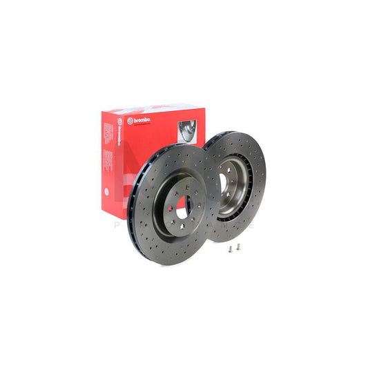 BREMBO XTRA LINE 09.8004.3X Brake Disc Perforated / Vented, Coated, High-carbon, with bolts/screws | ML Performance Car Parts