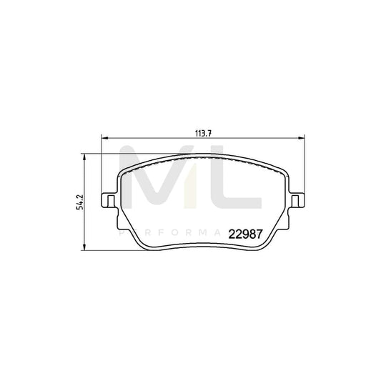 Brembo P 50 148 Brake Pad Set Excl. Wear Warning Contact, With Anti-Squeak Plate, With Brake Caliper Screws | ML Performance Car Parts