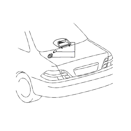 Genuine Lexus 76809-50010 LS Phase 4 Number Plate Lamp