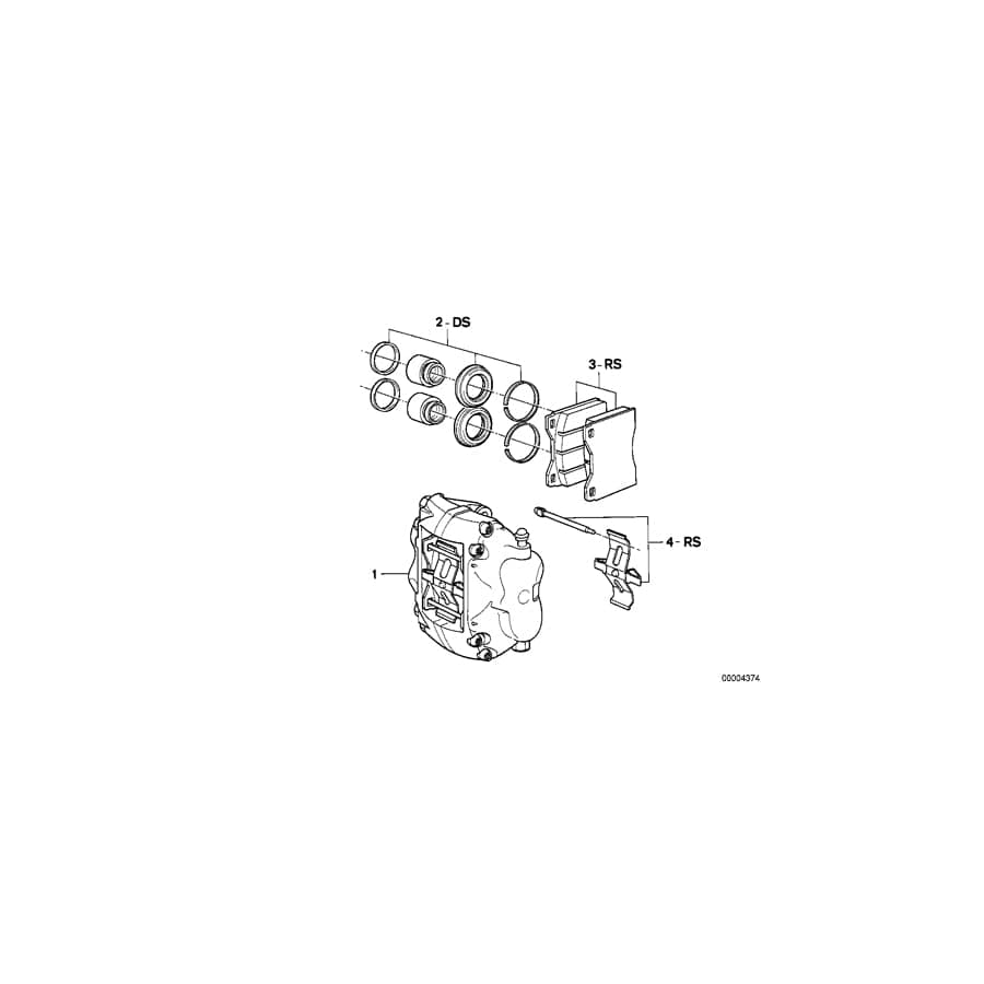 Genuine BMW 34111158360 E23 Repair Kit, Brake Pads Asbestos-Free JURID 506 (Inc. 733i & 735i) | ML Performance UK Car Parts