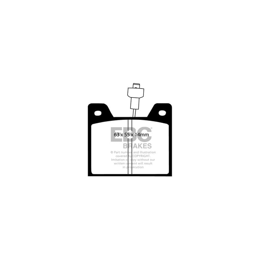 EBC PDKF384 Chrysler Matra Talbot Ultimax Front Brake Pad & Plain Disc Kit (Inc. Horizon & Rancho) 2 | ML Performance UK Car Parts