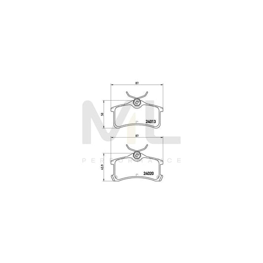 Brembo P 83 084 Brake Pad Set With Acoustic Wear Warning | ML Performance Car Parts