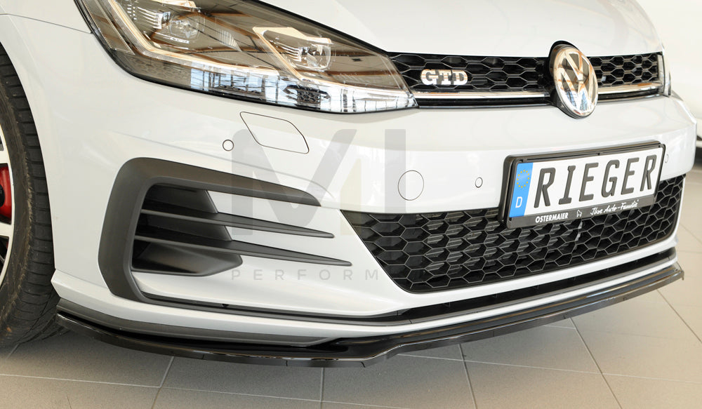 Rieger 00088148 VW Mk7 Golf Front Splitter (GTI, GTD & GTE) 3 | ML Performance UK Car Parts