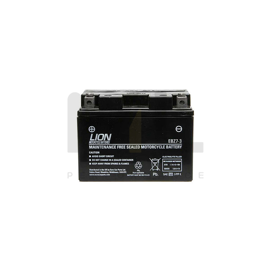 Lion Motor Cycle Battery (EBZ7-3) | ML Performance UK Car Parts