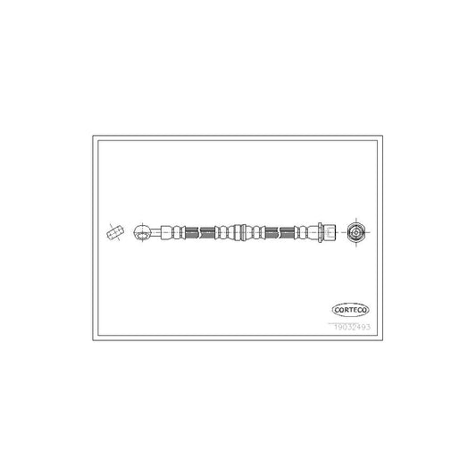 Corteco 19032493 Brake Hose For Subaru Forester I (Sf) | ML Performance UK