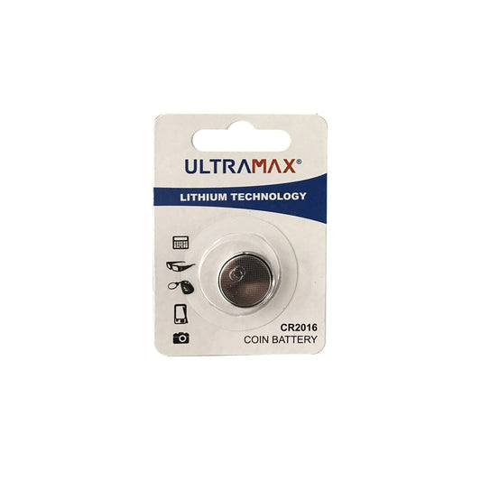 Ultramax Lithium CR2016 Coin Cell Battery | ML Performance Battery and Electrical Accessories