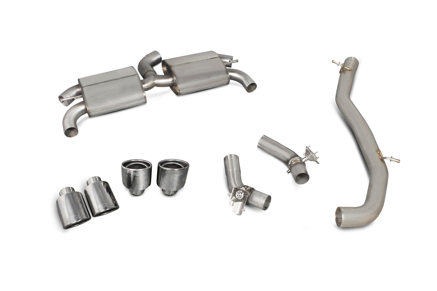 Scorpion SAUS055 Audi TT S Mk3 Non-Resonated Cat-Back System (With Valves)  | ML Performance UK UK