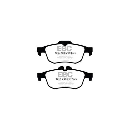 EBC PDKR1027 Renault Latitude Ultimax Rear Brake Pad & Plain Disc Kit 2 | ML Performance UK Car Parts