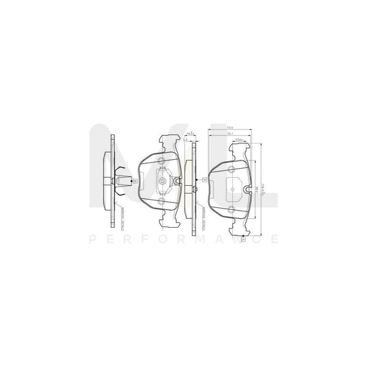 Bosch 0986Tb2292 Brake Pad Set Excl. Wear Warning Contact, With Accessories  | ML Performance Car Parts