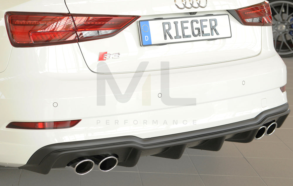Rieger 00056825 Audi 8V S3 Rear Diffuser 2 | ML Performance UK Car Parts
