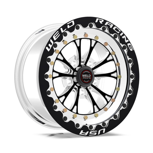 Weld 794P510284G Vitesse Beadlock Wheel 15x10 5x4.75 ET51 BS7.5 Polished Center - Polished Shell