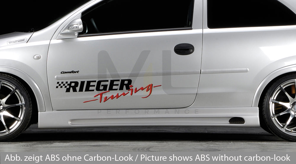 Rieger 00099311 Opel Corsa C Side Skirt 1 | ML Performance UK Car Parts