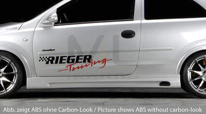 Rieger 00099311 Opel Corsa C Side Skirt 1 | ML Performance UK Car Parts