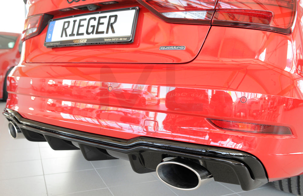 Rieger 00088187 Audi 8V Rear Diffuser (A3 & S3) 3 | ML Performance UK Car Parts