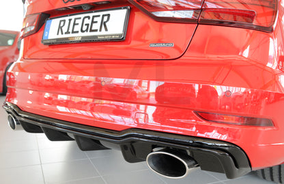 Rieger 00088187 Audi 8V Rear Diffuser (A3 & S3) 3 | ML Performance UK Car Parts