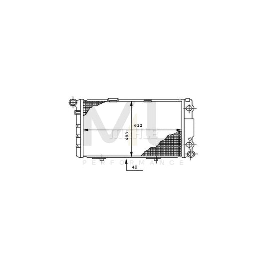 MAHLE ORIGINAL CR 282 000P Engine radiator Brazed cooling fins, Automatic Transmission, Manual Transmission | ML Performance Car Parts