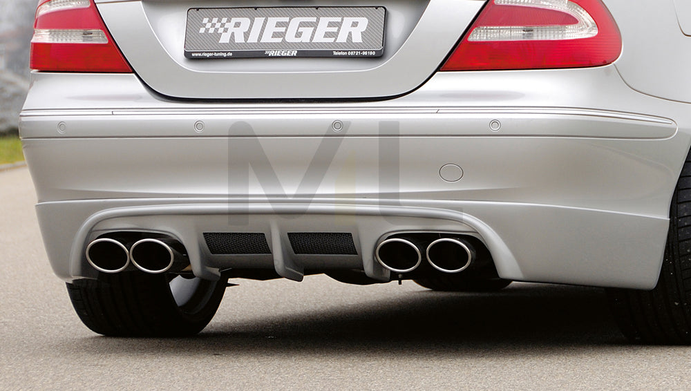 Rieger 00071019 Mercedes-Benz W209 CLK Rear Diffuser 1 | ML Performance UK Car Parts