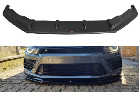 Maxton Design VW-SC-3F-R-FD1T Front Splitter V.1 Volkswagen Scirocco R MK3 (Facelift) | ML Performance UK Car Parts