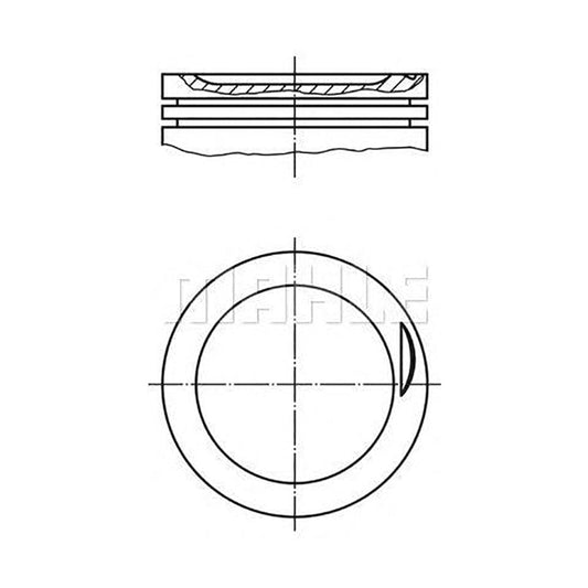 MAHLE ORIGINAL 627 21 00 Piston for MAZDA 323 77 mm, with piston rings | ML Performance Car Parts