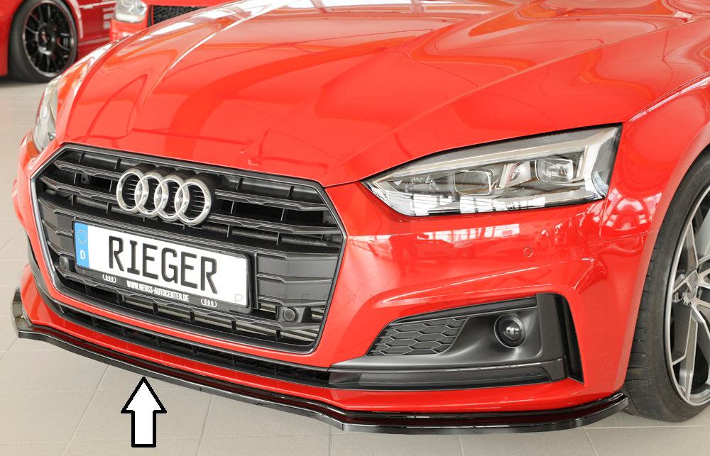 Rieger 00088173 Audi B9 F5 Front Splitter (A5 & S5) 1 | ML Performance UK Car Parts