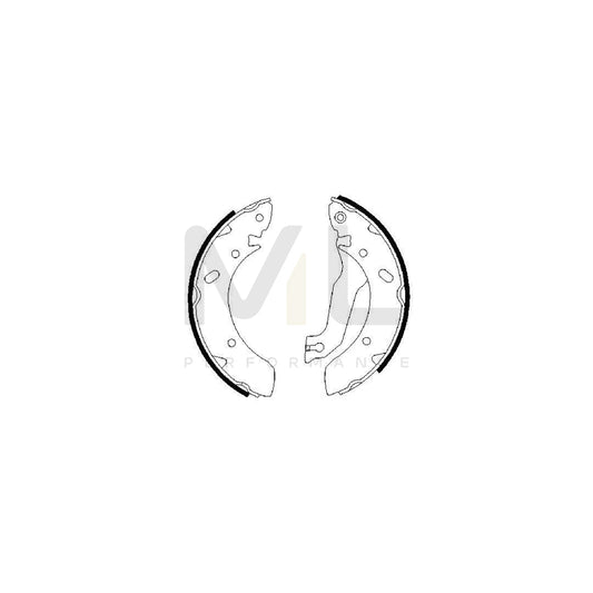 BOSCH 0 986 487 387 Brake Shoe Set | ML Performance Car Parts