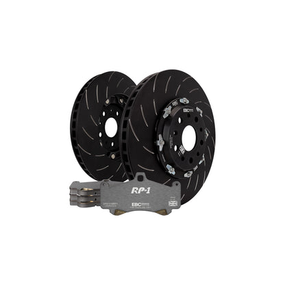 EBC P2DK009RP1 Nissan GT-R (R35) Rear Kit RP1 Full Race Pads & 2-Piece Fully-Floating Discs - Brembo Caliper 1 | ML Performance UK Car Parts