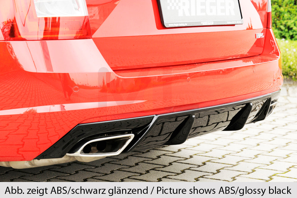 Rieger 00099257 Skoda 5E Octavia RS Rear Diffuser 2 | ML Performance UK Car Parts