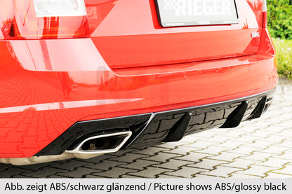 Rieger 00099257 Skoda 5E Octavia RS Rear Diffuser 2 | ML Performance UK Car Parts