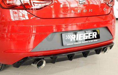 Rieger 00088133 SEAT 5F Leon FR Rear Diffuser 5 | ML Performance UK Car Parts