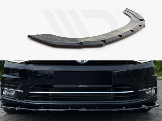 Maxton Design VW-CA-4-FD1T Front Splitter VW Caddy MK4 (2015-2020) | ML Performance UK Car Parts