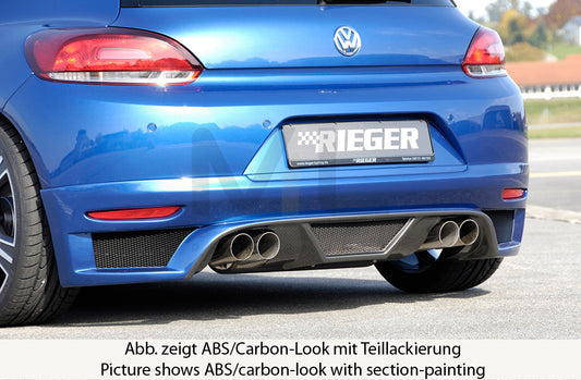 Rieger 00099771 VW 13 Mk3 Scirocco Rear Diffuser 1 | ML Performance UK Car Parts