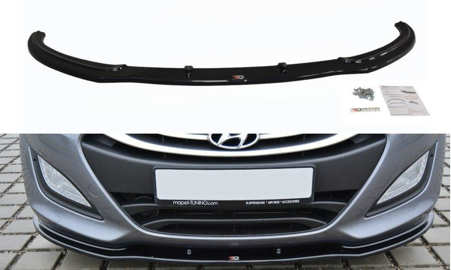 Maxton Design HY-I30-2-FD1T Front Splitter Hyundai I30 MK2 | ML Performance UK Car Parts