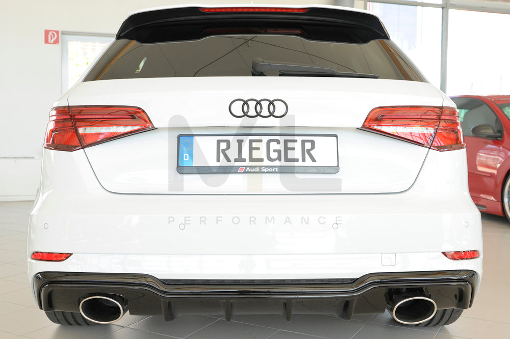 Rieger 00088183 Audi 8V Rear Diffuser (A3 & S3) 8 | ML Performance UK Car Parts
