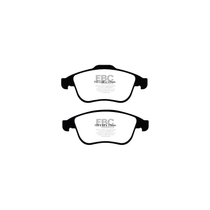 EBC PD14KF1223 Renault Megane Bluestuff Front Brake Pad & GD Disc Kit - Girling/TRW Caliper 2 | ML Performance UK Car Parts