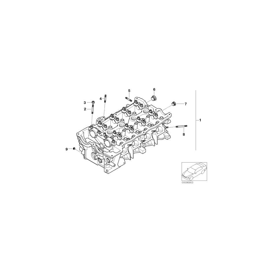 Genuine BMW 11127564900 E81 E87 E90 Cylinder Head (Inc. 316i, 116i & 116i 1.6) | ML Performance UK Car Parts