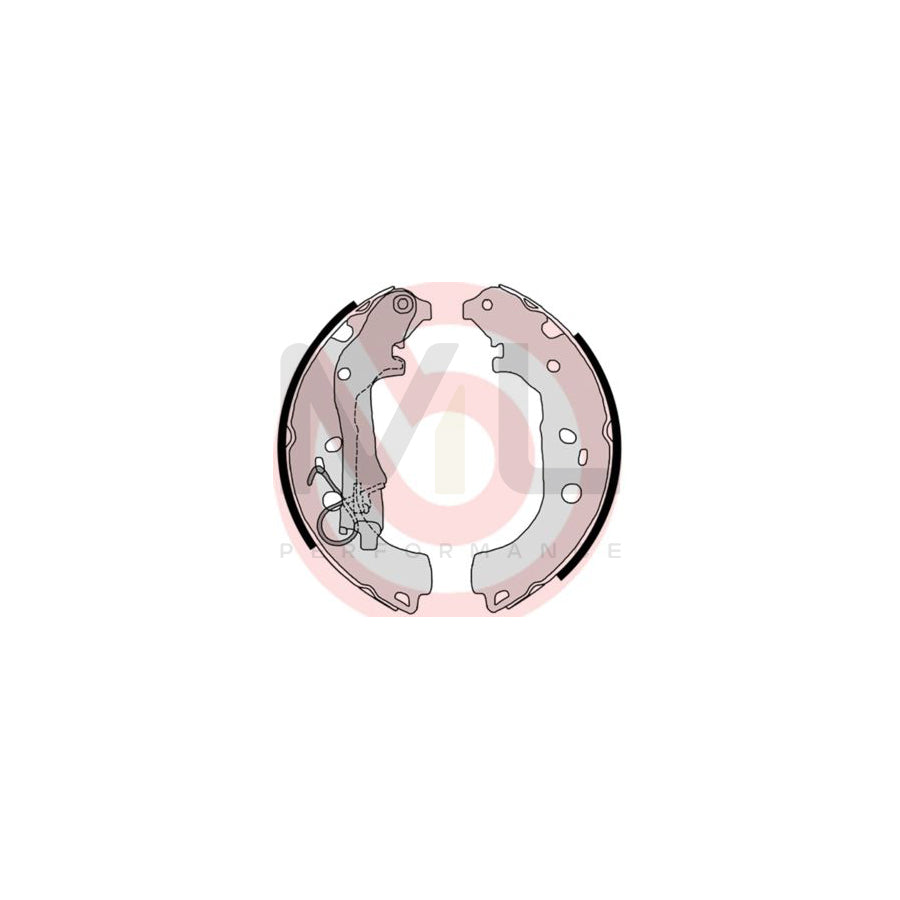 BREMBO S 23 518 Brake Shoe Set with handbrake lever | ML Performance Car Parts