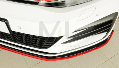 Rieger 00059515 VW Mk7 Golf GTI-TCR Front Splitter 7 | ML Performance UK Car Parts