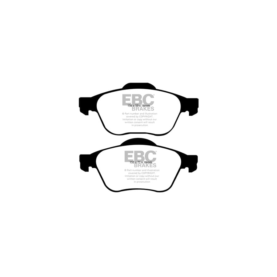 EBC PDKF1911 Toyota Avensis Ultimax Front Brake Pad & Plain Disc Kit 2 | ML Performance UK Car Parts