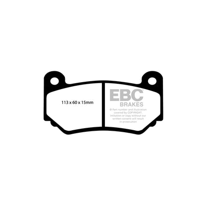 EBC DP51377NDX Ariel Caterham Mini Bluestuff NDX Front Brake Pads  - AP/Girling/TRW/Brembo/ATE Caliper 2 | ML Performance UK Car Parts