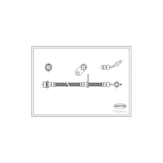 Corteco 19032715 Brake Hose For Toyota Rav 4 | ML Performance UK