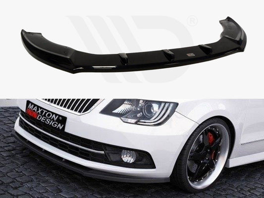 Maxton Design SK-SU-2F-FD1T Front Splitter Skoda Superbfits | ML Performance UK Car Parts