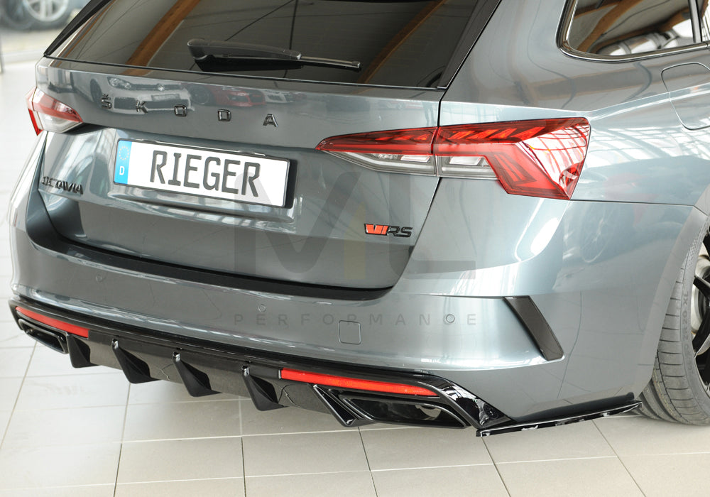 Rieger 00088255 Skoda NX Octavia RS Rear Diffuser 8 | ML Performance UK Car Parts