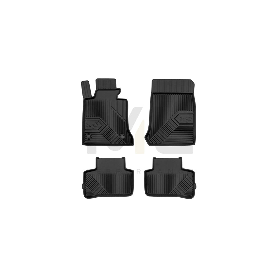FROGUM Tailored, No.77 77407787 Floor mat set suitable for MERCEDES-BENZ GLK (X204) Elastomer, Front and Rear, Quantity: 4, Black | ML Performance Car Parts