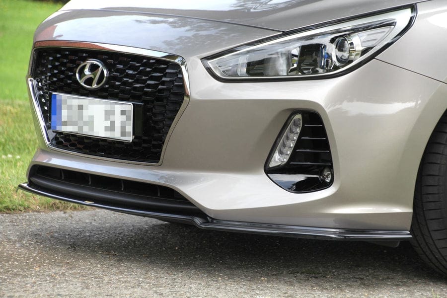 Maxton Design HY-I30-3-FD1T Front Splitter V.1 Hyundai I30 MK3 Hatchback | ML Performance UK Car Parts