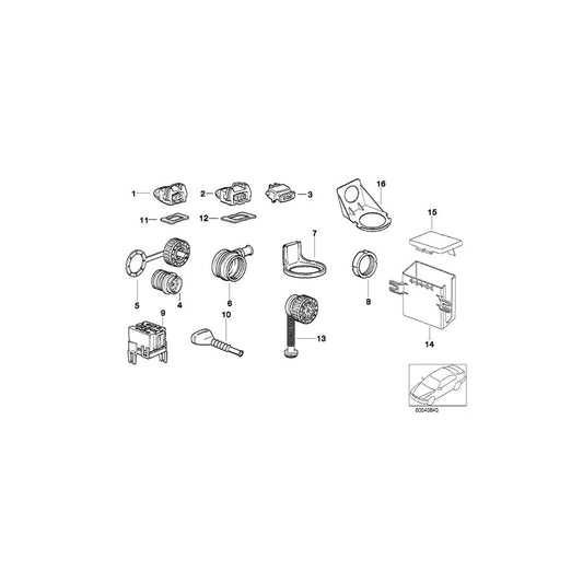 Genuine BMW 12521405523 Cabrio R53 E36 Fuse Box Fuse box (Inc. M3, Cooper S & One D) | ML Performance UK Car Parts