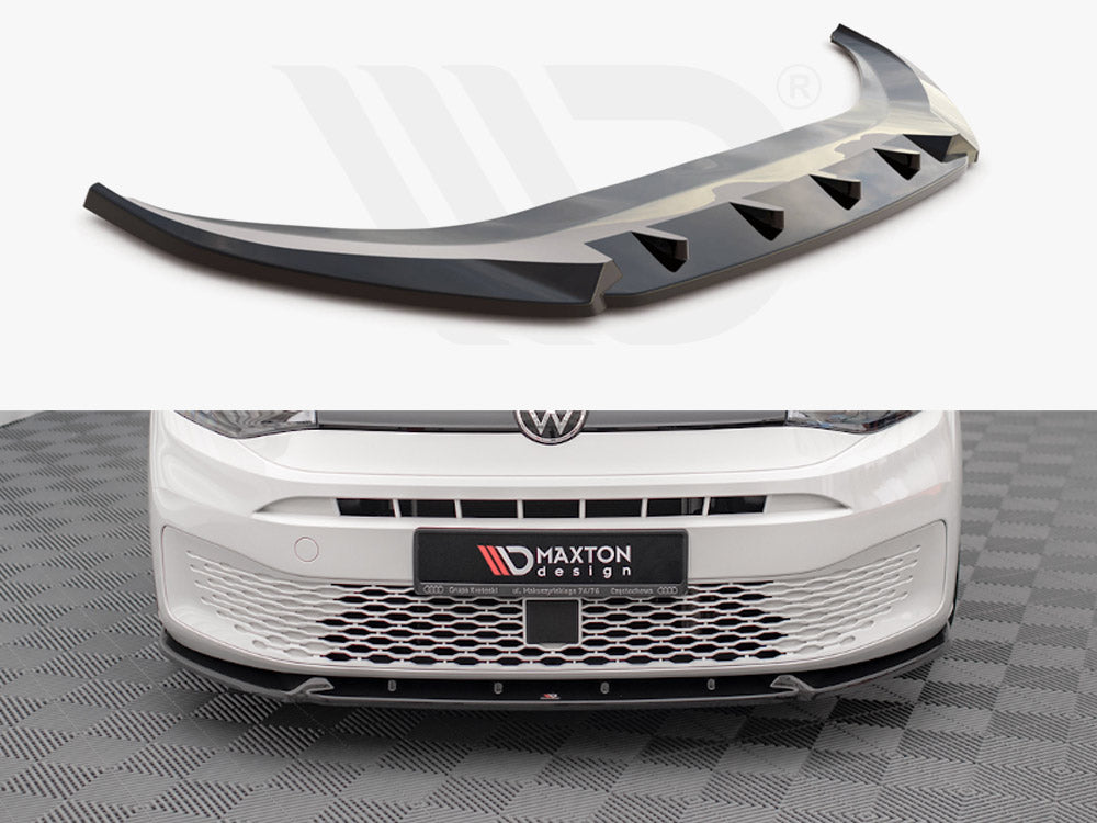 Maxton Design VW-CA-5-FD2T Front Splitter V.2 VW Caddy MK5 (2020-) | ML Performance UK Car Parts