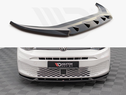 Maxton Design VW-CA-5-FD2T Front Splitter V.2 VW Caddy MK5 (2020-) | ML Performance UK Car Parts