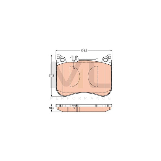 TRW Gdb2019 Brake Pad Set Suitable For Mercedes-Benz Sl Convertible (R231) Prepared For Wear Indicator | ML Performance Car Parts