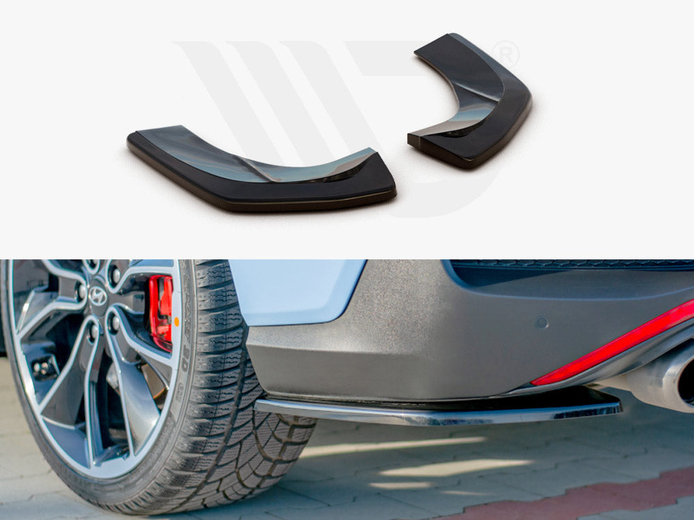 Maxton Design HY-I30-3-N-FB-RSD1T Rear Side Splitters Hyundai I30 MK3 N Fastback (2018-) | ML Performance UK Car Parts